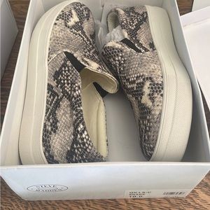 Steve Madden Women’s Gills Snake Print and Leopard Print Sneakers